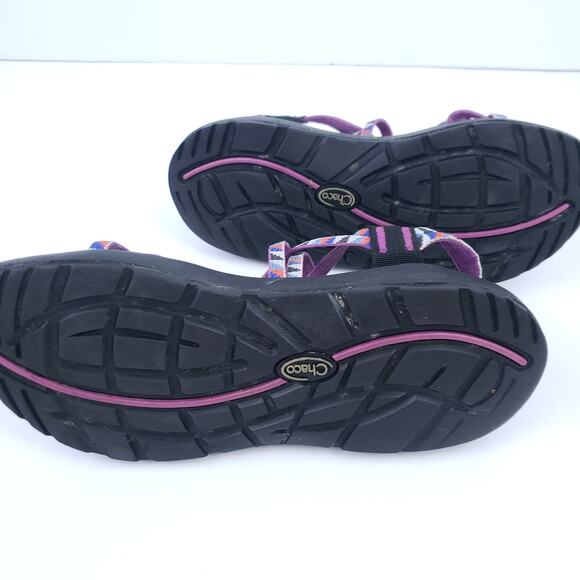 Chaco Womens ZX/2 Sandals Strappy Hiking Purple 10 Shoes, Straps Excellent Shape